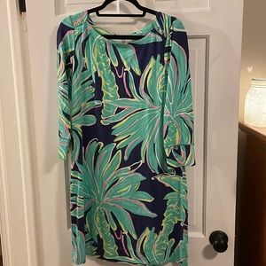 Lilly Pulitzer Long Sleeve Dress - Blue and Green